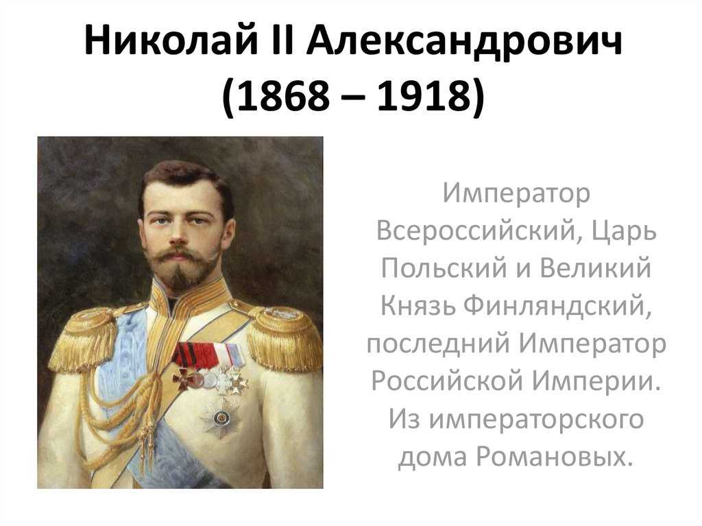 Николай ii александрович