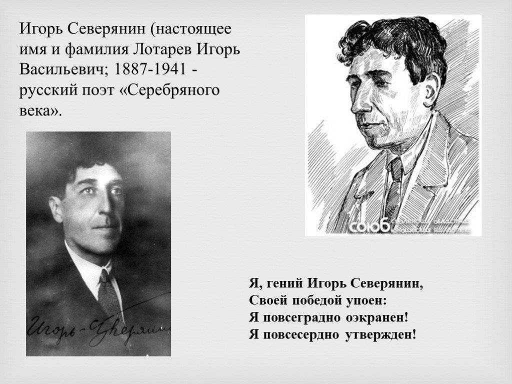 Краткая биография игоря северянина для школьников 1-11 класса. кратко и только самое главное