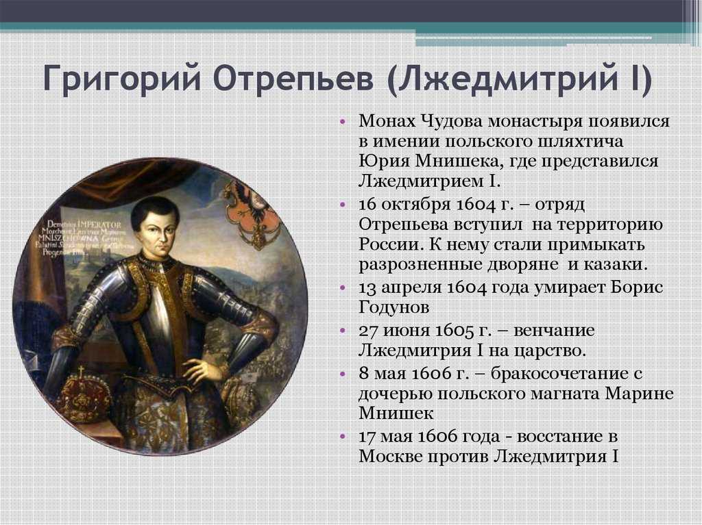 Лжедмитрий i – краткая биография - русская историческая библиотека